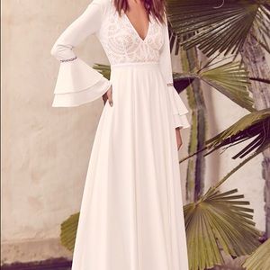 NWT White Lulu’s Maxi